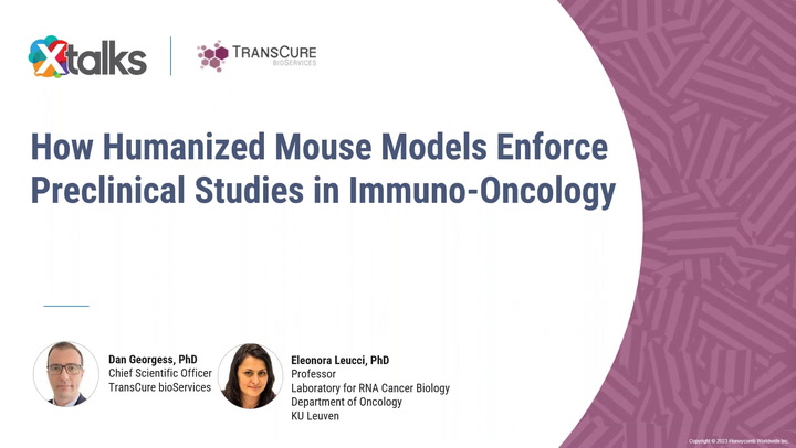 Webinar: Humanized Mice Enforce Preclinical Studies in Immuno-Oncology